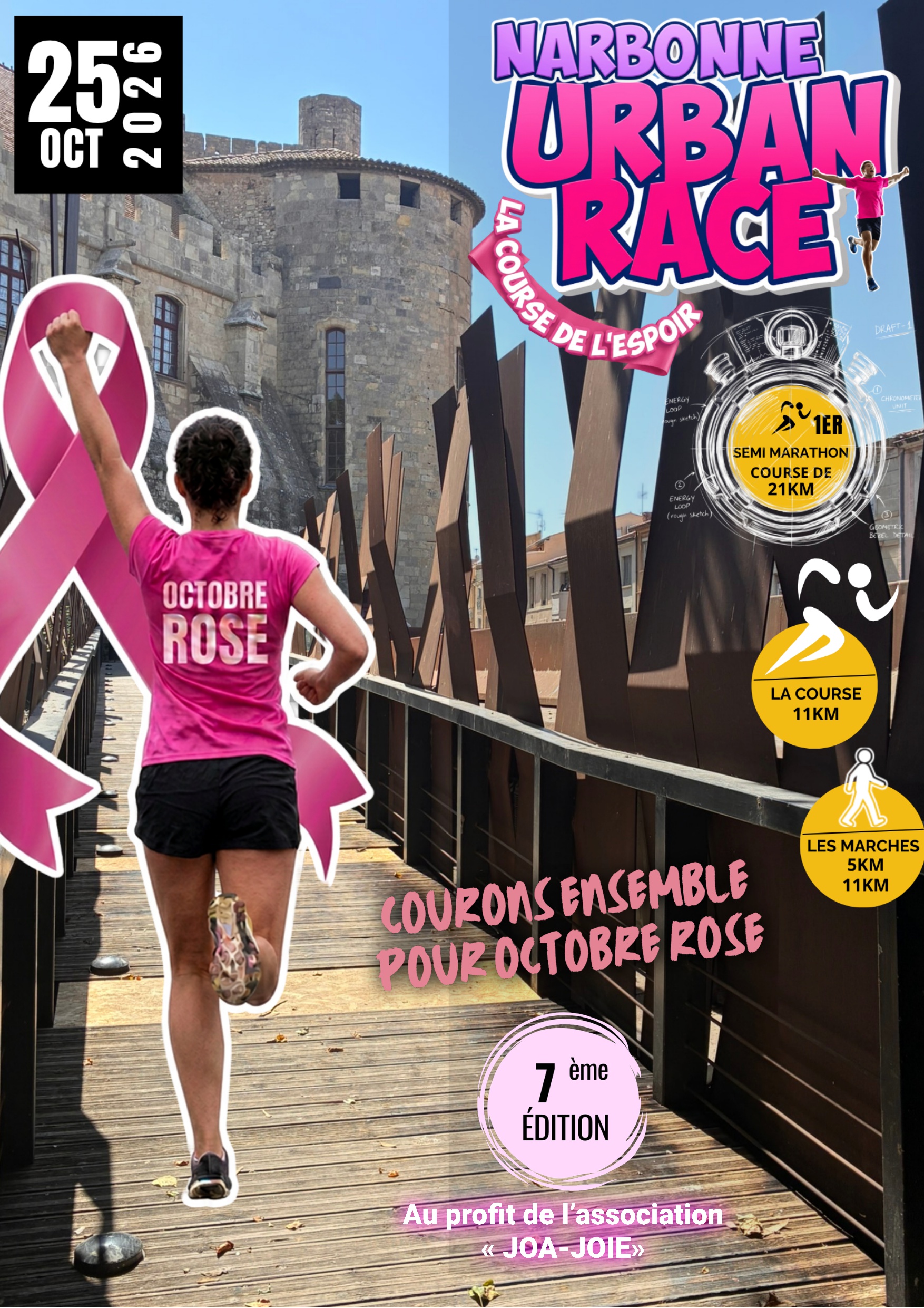 Urban race  octobre rose  narbonne(11)