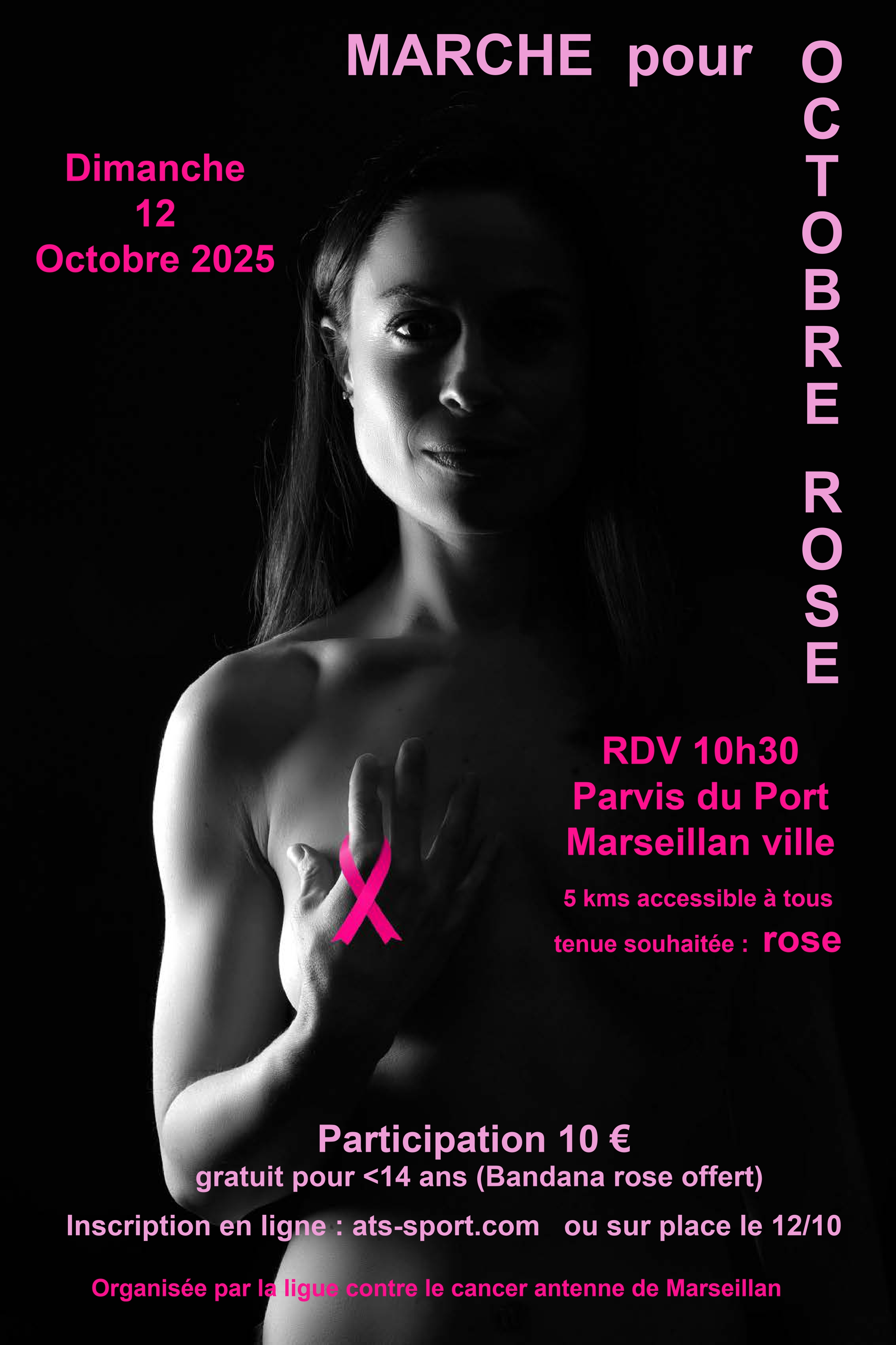 La marche rose de marseillan