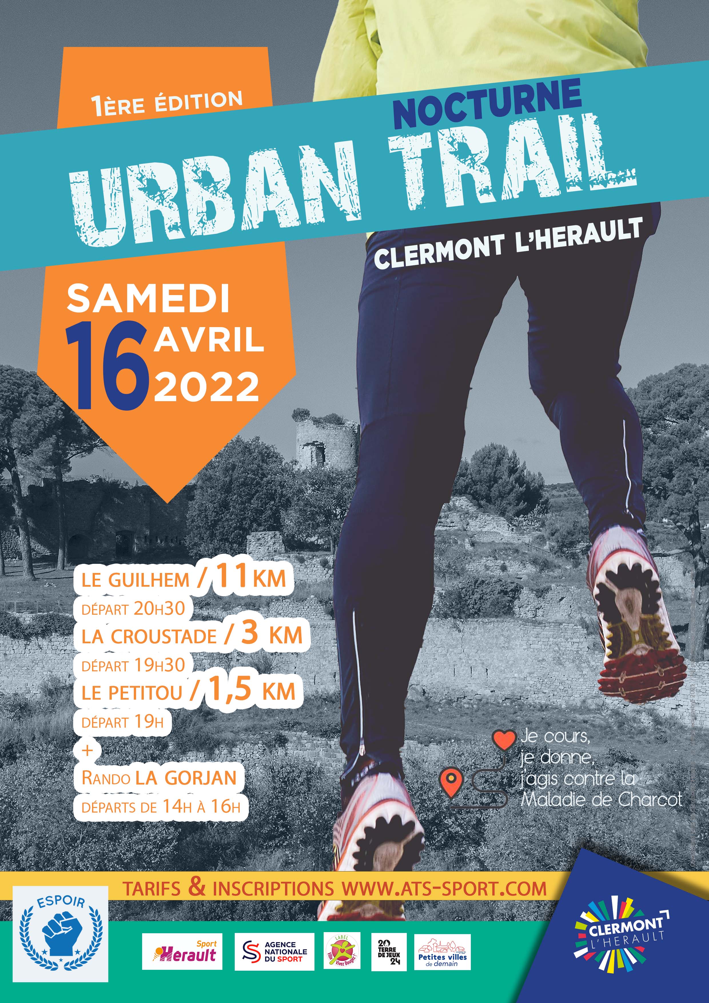Espoir Urban Trail Clermont l'Hérault