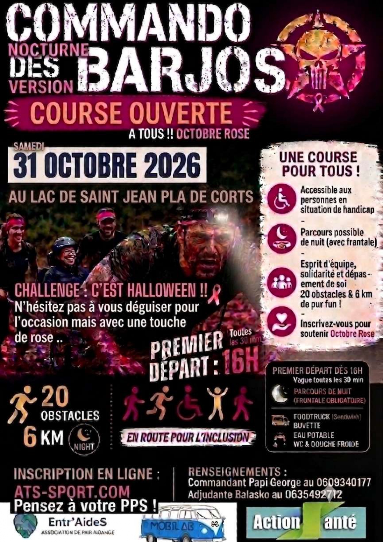 Commando des barjos-octobre rose.semi nocturne