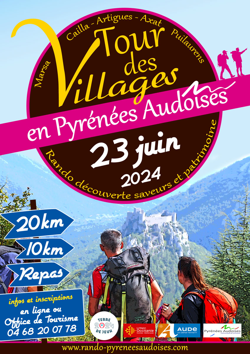 Tour des villages en pyrénées audoises 2024