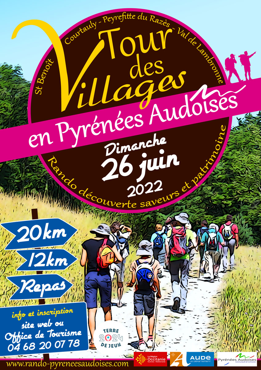 Tour des Villages en Pyrénées Audoises 2022